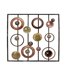 Square metal wall art